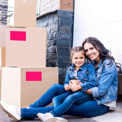 PARLAIM 3 x 5 inch Rectangle Sticker Labels Adhesive Color-Code Stickers, 250PCS Inventory Label Tags for Business, School, Fluorescent Pink