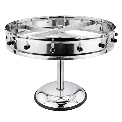 New Star Stainless Steel Order Wheel Ticket Holder, 16 Clips, 18-Inch Dia with 10-Inch Chrome Heavy Base, 1 Piece