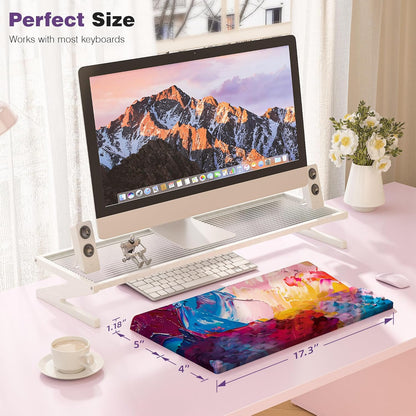 Ospelelf Keyboard Wrist Rest Comfortable Ergonomic Keyboard Stand Riser Holder Pad for Office Home