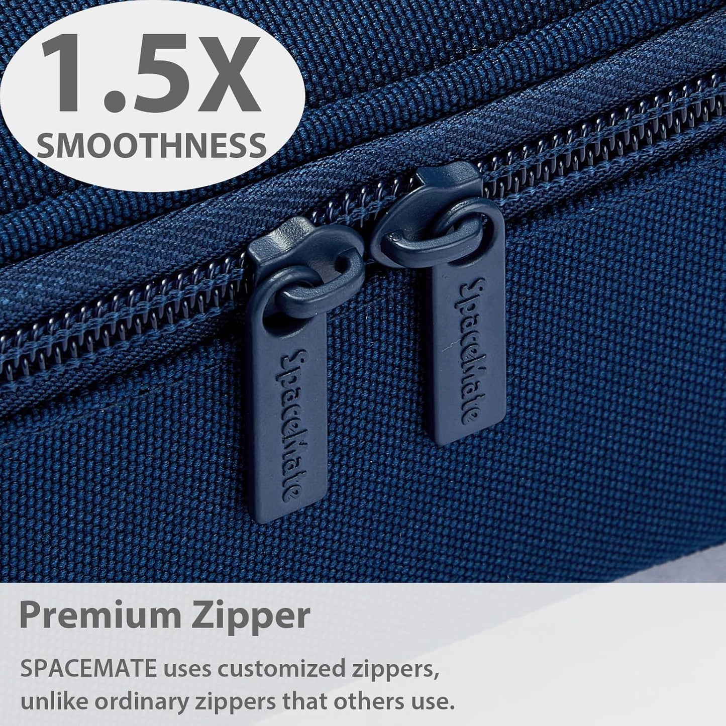 Pencil Case Pouch Box Bag School Supplies Girls Boys Kids, Cute Preppy Stuff Large Big Capacity Aesthetic Pen Organizer, Back to College Stationary, Navy Blue, Classic Stlye, 1800ml