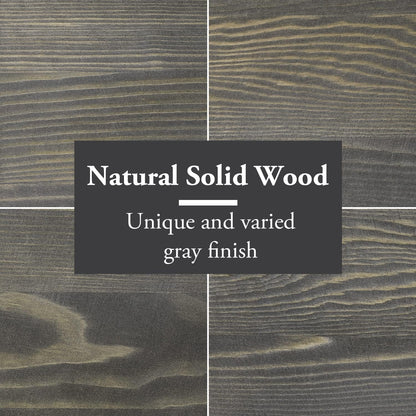 MyGift Barnwood Gray Wood Desktop Bookshelf Organizer, Expandable Adjustable Display Shelf Book Rack