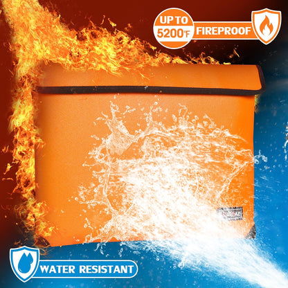 fire proof bag orange A5