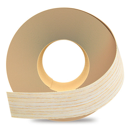GSCIT Club Oak Edge Banding, 1 1/2 inch x 250ft roll of Veneer Plywood Edge Banding Preglued Flexible, Wood Tape Banding for Cabinet Repair