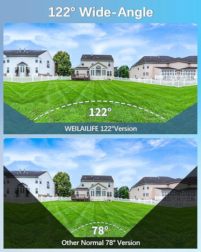 【90-Day Storage】 Outdoor Wired Security Camera System, Home Video Surveillance Systems, CCTV Cameras for Home, DVR Camera System