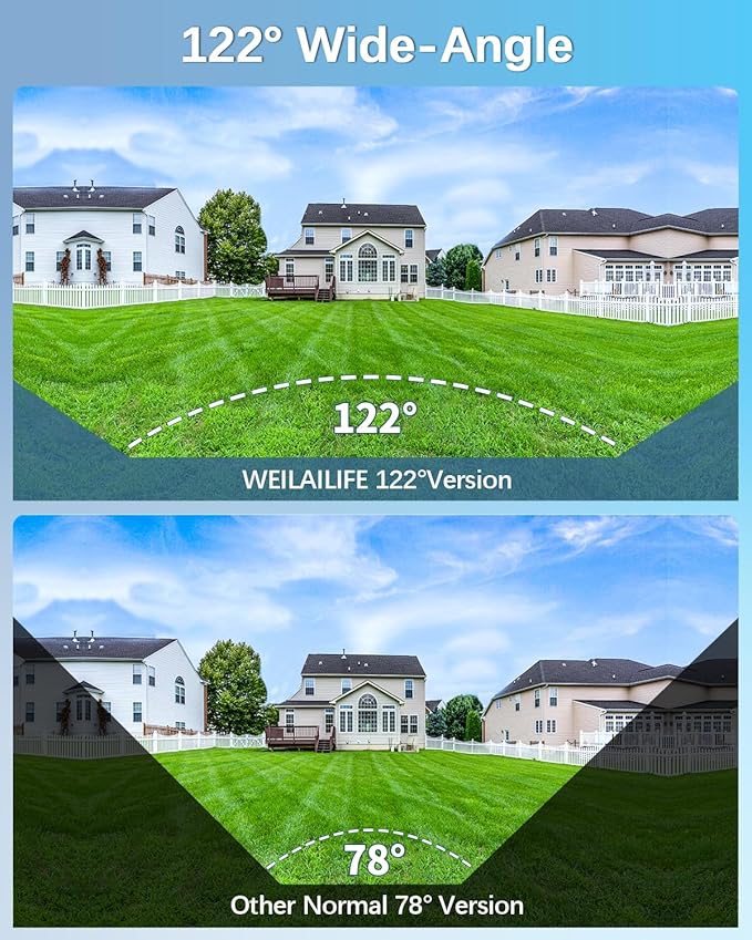 【90ft Super Night Vision】 3K Outdoor Wired Security Camera System, Home Video Surveillance Systems, CCTV Cameras with DVR Recorder