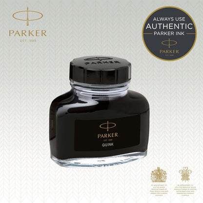 Parker Quink Ink Bottle, Black, 57 ml (1950375)