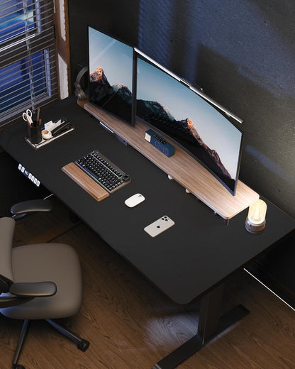 Extra Large Desk Mat - 63"x 17" Non-Slip Office Desk Pad, Oversized Mouse Pad for Home & Work, Waterproof Desk Protector for Keyboard & Mouse (Black)