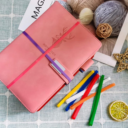 Coopay 120 Pieces Silicone Rubber Bands Colorful Elastic Wrapping Bands for Books, Art, Exercise, Crab Traps, Cooking, Wrapping, Heat, Cold, UV, Chemical Resistant (5.5 inch)