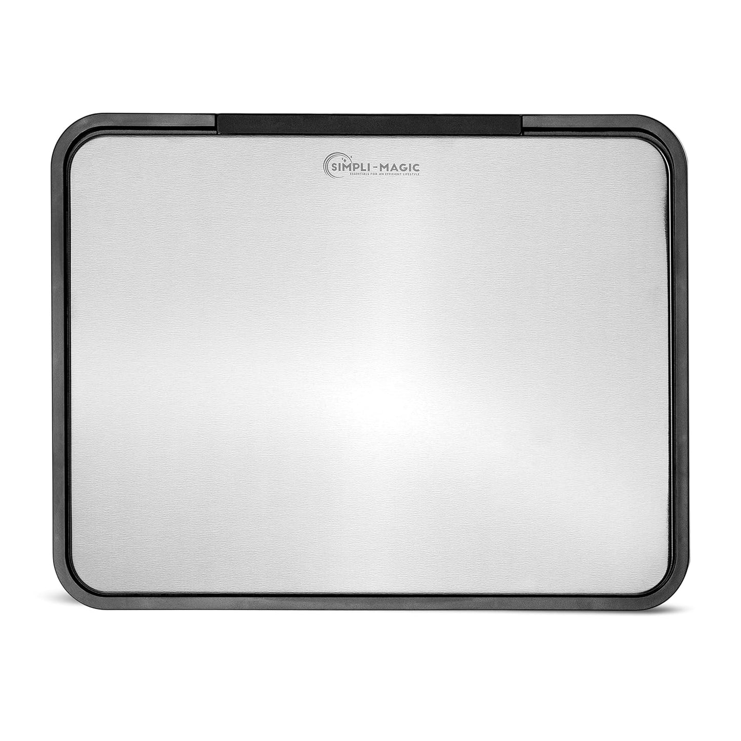 Simpli-Magic 13.2 Gallon (50L) Step Trash Can – Kitchen Garbage Can with Slow-Close Lid – Odor Control, Hands-Free, Easy to Clean, Brushed Stainless Steel