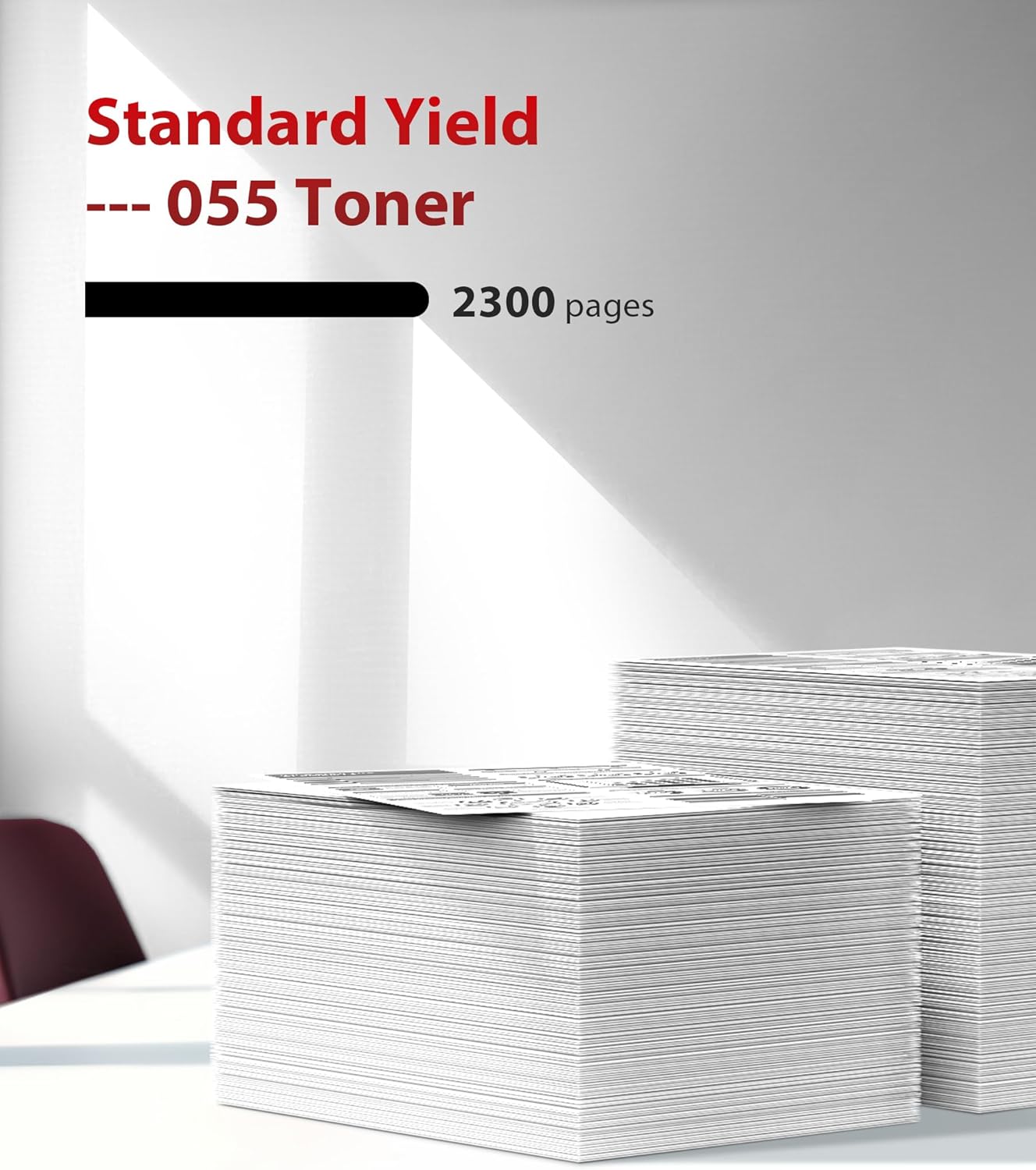 055 Black Compatible Toner Cartridges Replacement for Canon 055 Black 2 Pack 055H Compatible with Canon Mf743cdw Toner Cartridges, MF745Cdw, MF746Cdw Laser Printers