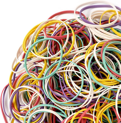 AMUU Rubber Bands #33 colors rubber band About 200pcs size 33 rubber Bands for Office School Home Strong Elastic Band 5 colors Loop Office Supplies