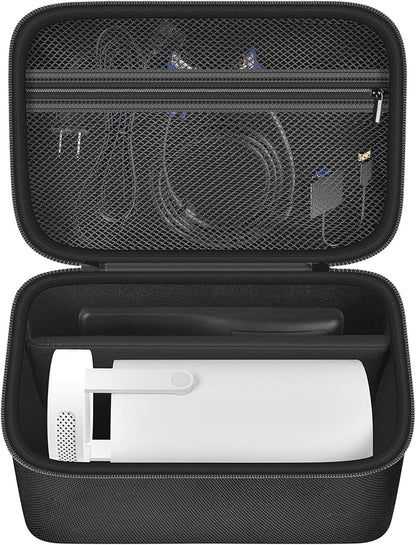 Upgraded Mini Projector Case Compatible with Magcubic HY300Pro+ / HY300PRO for ENUOSUMA HY300 ULTRA for Alwtniet Portable Projector 4K 1080P Support, Storage Organizer for Accessories-Black (Bag Only)