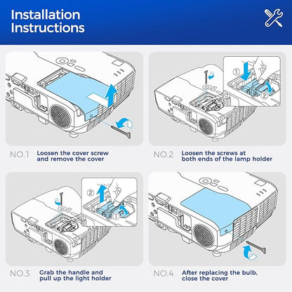 CARSN NP20LP Replacement Projector Lamp for NEC U300X / U310W / U300XG / U310WG / U310W-WK1 Lamp with Housing