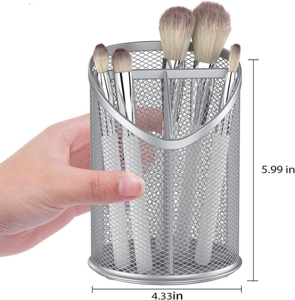 2 Pack Pen Holder Pen Organizer (Silver)