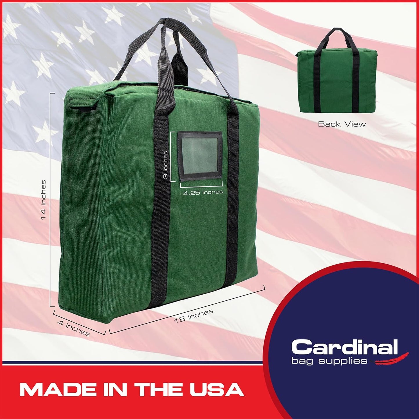 Fire Resistant and Water Repellent Briefcase Document Bag, 18 x 14 x 4 Inch