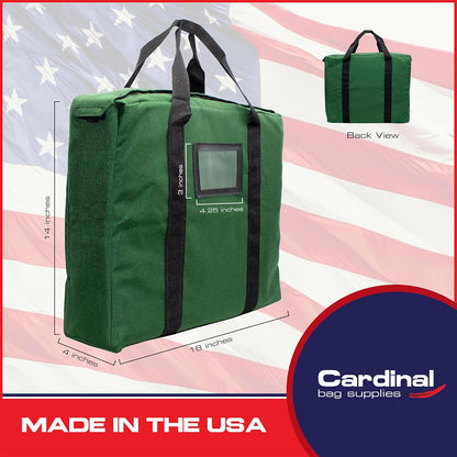 Fire Resistant and Water Repellent Briefcase Document Bag, 18 x 14 x 4 Inch