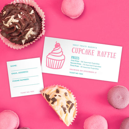 PrintWorks Printable Raffle Tickets With Tear-Away Stubs for Events & Fundraisers - 1000 Custom Tickets (Size 2.75" x 8.5") - 4 per Sheet - 250 Sheets (8.5" x 11") - Made in the USA - White (04295)