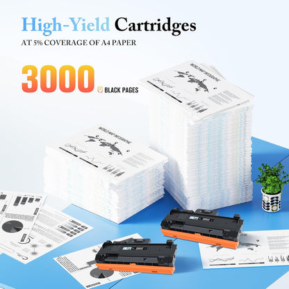 LxTek B210 Compatible Toner Cartridges for Xerox B205 B210 B215 for Xerox B215 B215DNI B205NI B210DNI B205MFP B215MFP 106r04346 106r04347 Toner (Black, 2-Pack)