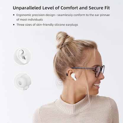 M3 AI Translation Earbuds Real Time, Language Translator Device in 144 Languages, 3-in-1 Offline Two-Way Audífonos Traductores, Live Translate Headphones, No Subscription Required (White)