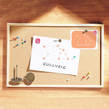 Gullveig Bronze Push Pins and Thumb Tacks: Heavy Duty Flat Upholstery, Long Carpet Tacks, and Decorative Nails for Wood and Fabric, 50 Count