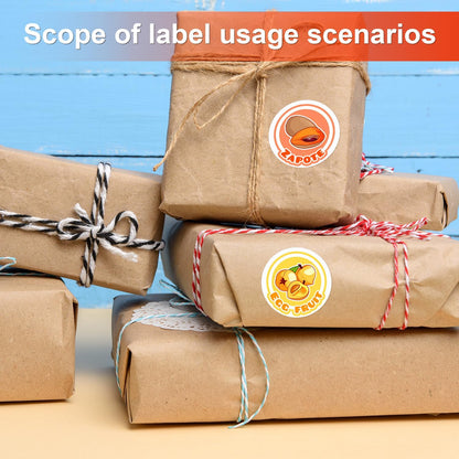 Methdic 2.5" Diameter High Visibility Printable Round Labels，Matte White，360 Customizable Blank Stickers