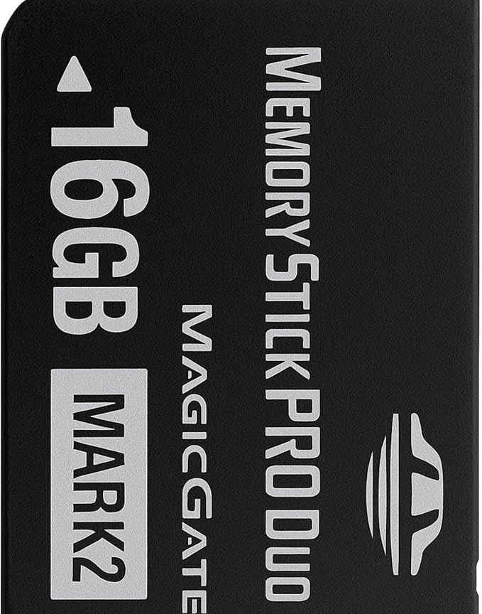 Original 16GB Memory Stick Pro Duo MARK2 - Compatible with PSP1000/2000/3000, DSLR Burst Shooting, MagicGate | High-Speed Read/Write Memory Stick Duo Card for PSP Memory Stick & Cameras
