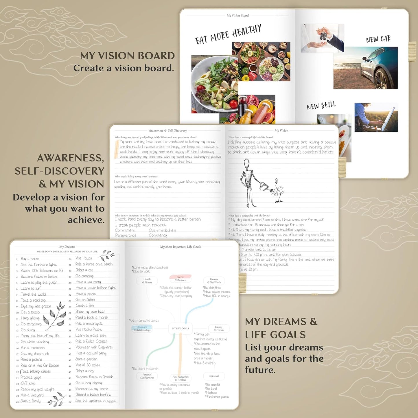 Legend Planner – Weekly & Monthly Life Planner to Hit Your Goals & Live Happier. Organizer Notebook & Productivity Journal. A5 (Seashell)