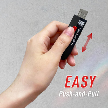 TEAMGROUP C212 Extreme Speed 1TB 1000/800MB/s USB 3.2 Gen 2 Easy Push-and-Pul Flash Thumb Drive External Data Storage Memory Stick Compatible with Computer/Laptop/PS4 PS5 TC21231TBB01