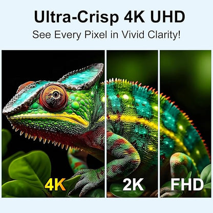 Portable Monitor, 4K UHD 15.6inch Lightweight Travel Monitor for Laptop Xbox PS5 MacBook, Ultra High Definition Laptop Screen Extender USB-C HDMI One-Click Connection