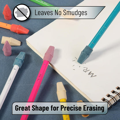 Mr. Pen- Pencil Erasers Toppers, 120 Pack, Colorful, Latex Free, No Smudge, Mr Pen Erasers for Pencils