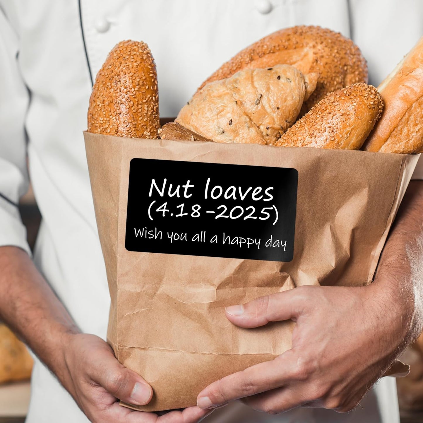 PARLAIM 3x5 inch Rectangle Color Code Stickers, 1000PCS 4 Rolls Square Adhesive Inventory Label, Black