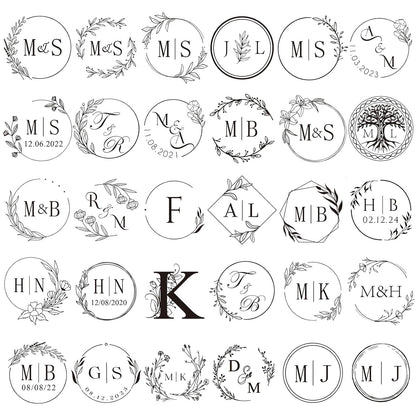 Custom Wax Seal Stamp, Personalized Sealing Wax Stamp with Your Logo Design, Wax Stamp for Wedding Invitations Envelopes Gift Card Gift Wrap Decoration, Handcraft Lovers Gifts