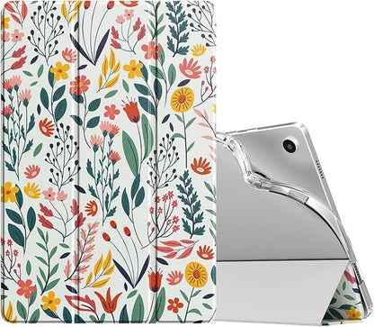 TiMOVO Case for Samsung Galaxy Tab A9+/A9 Plus 11" 2023, Slim Soft TPU Translucent Frosted Back Protective Cover for Galaxy Tab A9+ Tablet SM-X210/X216/X218, Auto Wake/Sleep, Flowers