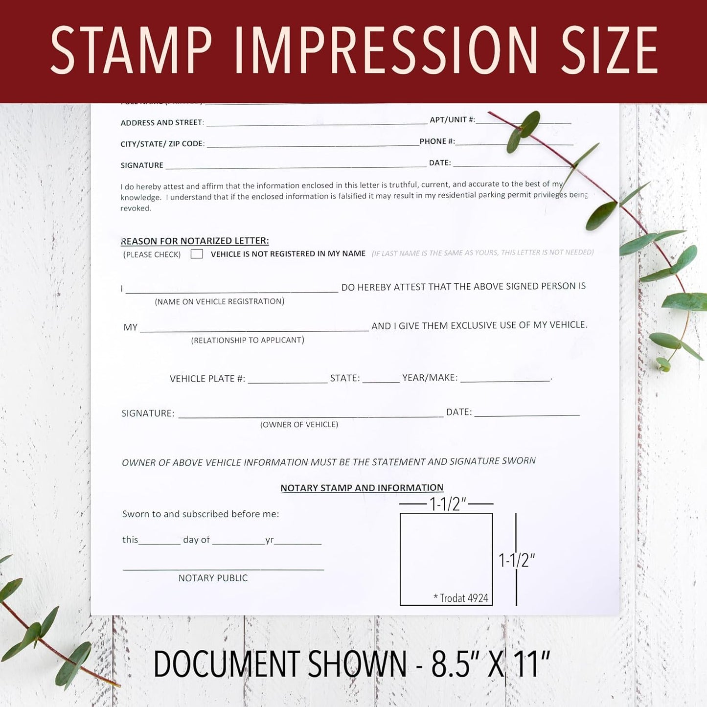 Maine Round Notary Stamp | Official State Notary Stamp | Official Seals | Meets State Specifications (Maine, Round Stamp)