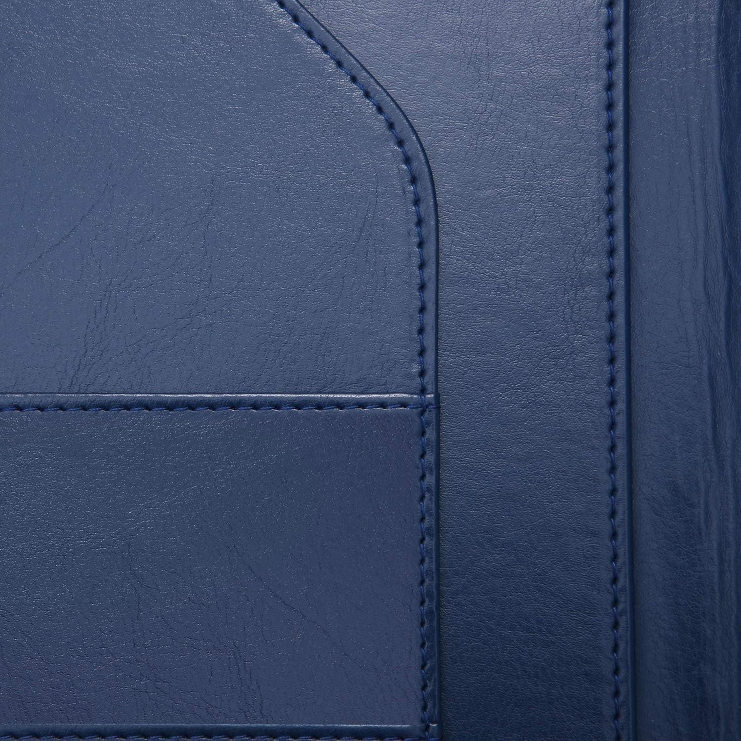 Padfolio Clipboard Folder Portfolio, Mymazn Faux Leather Folder Storage Clipboard with Cover for 8.5 x 11 Legal Pad A4 Refillable Folio Conference Writing Notepad (Blue)