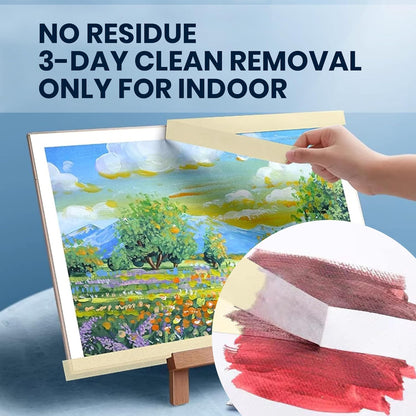 General Purpose Masking Tape Beige White 1.41 Inches x 60 Yards, Bulk Painters Tape for Painting, Labeling, DIY Arts Crafts, Home Office School Projects, 36 Rolls