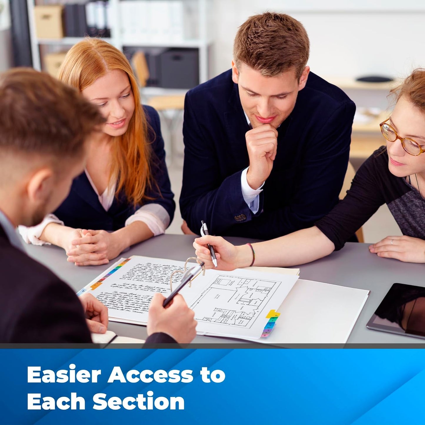 Alphabet Binder Dividers – 3 Sets of 26 A–Z Index Tabs for 3-Ring Binders, 8.5 x 11 in – Customizable Table of Contents, 3-Hole Punched – for School, Filing, Office Organization - 3 Pack