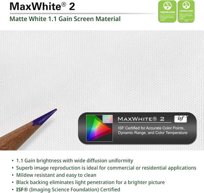 Elite Screens Tripod, 100-Inch 4:3 Portable Projector Screen with Stand– MaxWhite 2, 1.1 Gain, Adjustable Indoor Outdoor Pull Up Projection Screen for Home Theater, Office & Classroom, T100UWV1, Black