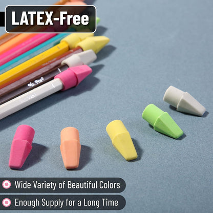 Mr. Pen- Pencil Erasers Toppers, 120 Pack, Colorful, Latex Free, No Smudge, Mr Pen Erasers for Pencils