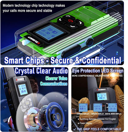 F711 DMR Radio Mini Dual Mode Analog/Digital Two Way Radio with Programming Cable,Type-C, Encryption, Mini DMR Digital Walkie Talkie for Security Business Office School Restaurant,Black 1 Pack