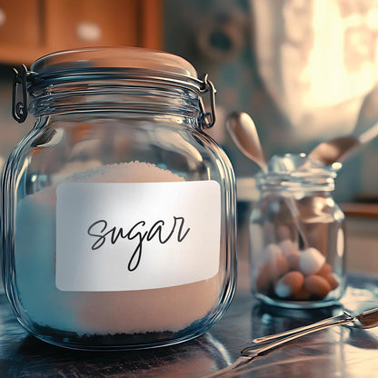 Premium Label Supply Blank Printable Name Tag Stickers - 2-1/3" x 3-3/8" - Laser/Inkjet Compatible – (8 per Sheet), 25 Sheets – 200 Total Adhesive Name Tags