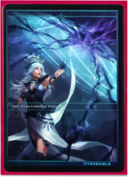 TitanShield Premium Viva Magenta150 Sleeves Standard Size Board Game Trading Card Sleeves Deck Protector for Magic The Gathering MTG, Baseball Collection, Dropmix