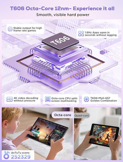 2025 Tablet 10.4 inch Android 15 Tablets with Keyboard Stylus Mouse: 2K IPS Tablette (2000x1200), 36GB+256GB(1TB TF), 5G/2.4G Dual WiFi, 8-Core 1.6GHz, 8000mAh,8+13MP, Widevine L1- Black