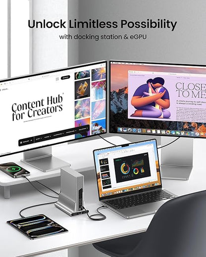 Silkland Long USB C Monitor Display Cable 15FT[4K@144Hz/60Hz 8K@30Hz], USB C 3.2 Gen 2x2 Video Cable, 20Gbps Data Transfer, 240W PD Charging, Compatible with iPhone 16, MacBook Pro, iPad