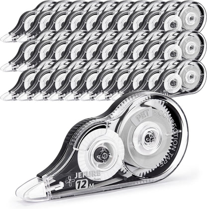 30 Pcs Correction Tape, 39.37 Ft White Wrong Out Tear-Resistant Bulk, Instant Corrections Easy to Use Applicator for School, Office, Note Taking, Journal (Tape Width 0.2 in，Clear)
