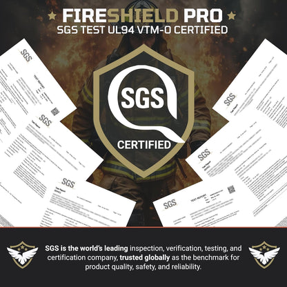 FIRESHIELD PRO Upgraded 2000°F Fireproof Document Bag 3-Pack – Fire & Water Resistant Money Pouch for Cash – Safe Storage for Family Photos, Jewelry, Passport & Important Documents – Size: S, M & L