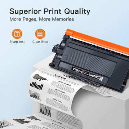 E-Z Ink TN920XL TN920 Toner Cartridge HL-L6210DW: Compatible for Brother TN-920XL TN-920 High Yield to Use with HL-L6210DW HL-L5210DW HL-L6210DWT HL-L5210DN HL-L5210DWT Printer (4 Black, with Chip)