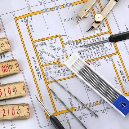 Zhehao 120 Pieces 2.8 mm Carpenter Pencils Refills HB Refill for Construction Pencils Refills Mechanical for Writing Drawing Drafting Woodworking Construction(Black)