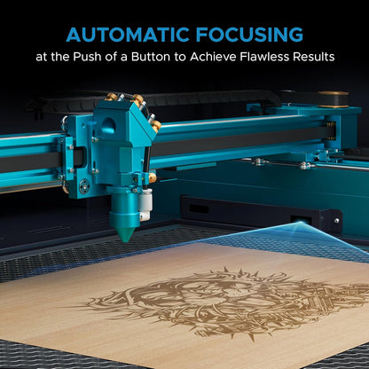 OMTech Pronto 130W CO2 Laser Engraver with Water Chiller | 51" × 35" Laser Cutting Machine with Autofocus | 2-Way Pass, Air Assist, Red Dot Pointer | Ideal for Wood, Glass, Acrylic, and More