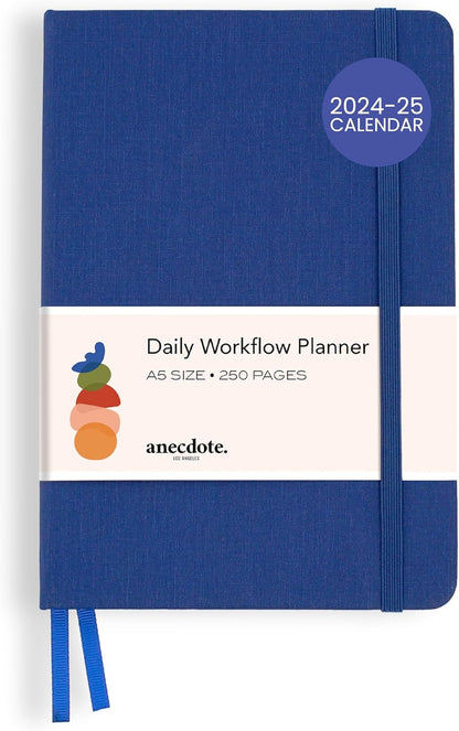 Anecdote 2025-2026 Planner: A Monthly, Weekly & Daily Planner 2025-2026 for Planning Your Success - A5 Size Hardcover Start Anytime and Achieve your Goals - Royal Blue